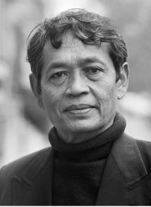 Mochtar Lubis, seorang jurnalis Indonesia dalam perjalanannya ke Belanda pada 5 April 1979. (Wikicommons)